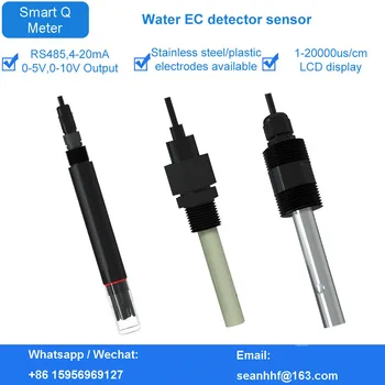 Промишлен датчик за проводимост ЕО точност ръководят электродный сонда за мониторинг на отпадъчни води, сензор за качеството на водата, детектор за ЕО