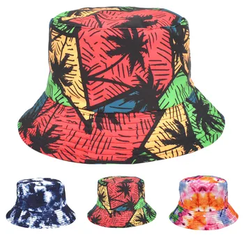 Рибарска шапка-кофа, шапка с принтом, шапка за възрастни, градинска модерна шапка с чадър, шапки за басейни, дамски шапки