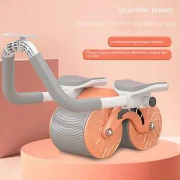 Роликовое колело за упражнения за коремна кухина, Ролкови динамичен симулатор за мускулите на корема, силовата тренировка за мускулите на корема