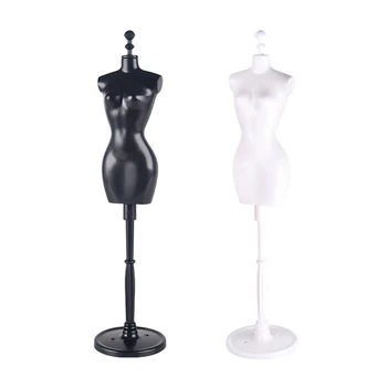 Титуляр Поставка за рокли Устойчива Закачалка за рокли Пластмасов материал за кукли F19D