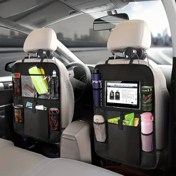 Увеличете пространството за съхранение на задната седалка на колата си с помощта на този детски организатор на задната седалка и притежателя за таблет аксесоари за Автомобили