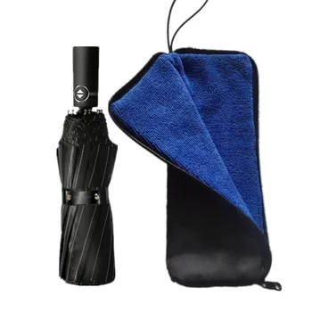 Чанта за съхранение на чадъри Влагопоглощающая чанта за чадъри, водоустойчива чанта за чадъри от микрофибър, преносим калъф за чадър за домашна употреба